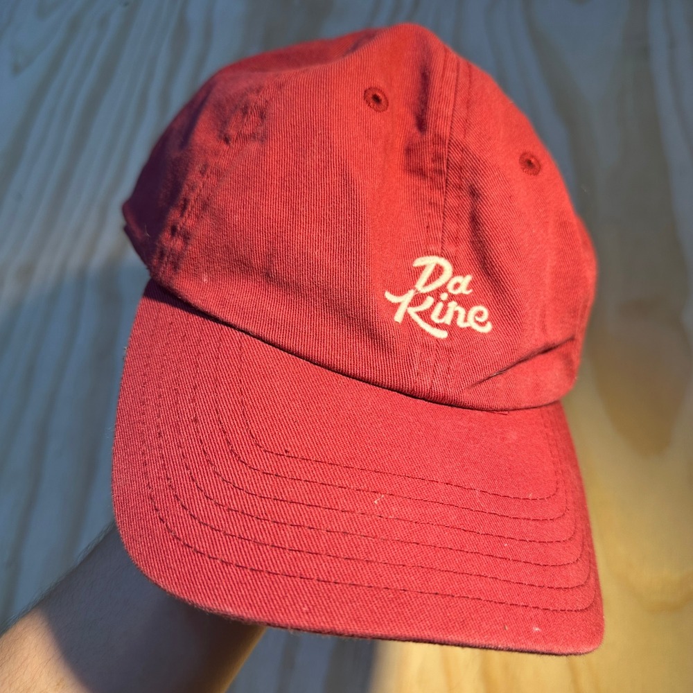 Dakine Da Kine Red Cotton Embroidered Snapback Dad Hat 10003613 OS